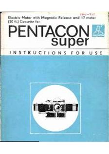 Praktica (VEB) Winder Motor manual. Camera Instructions.